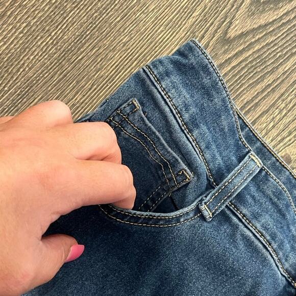 Bandolino Womens Amy Jeans Straight Leg Mid Rise Denim Medium Wash Blue Size 6 - Picture 5 of 11